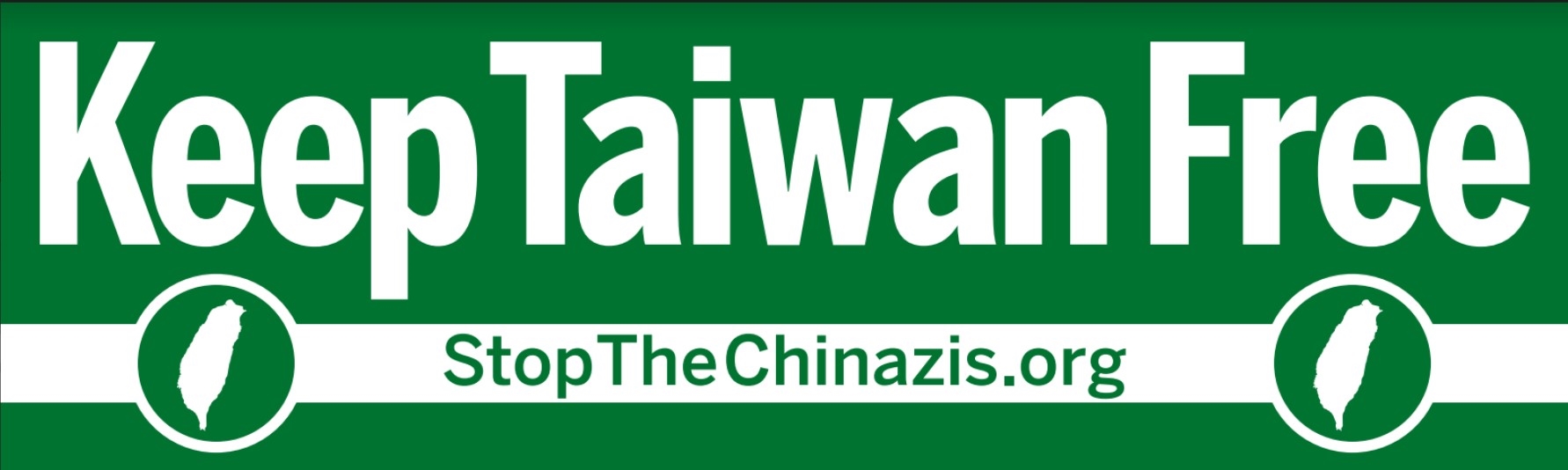 Keep Taiwan Free bumper sticker