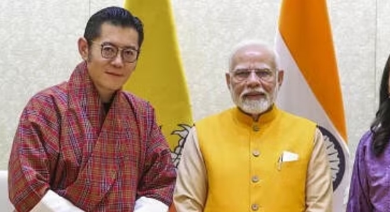 King of Bhutan and Prime Minister of India