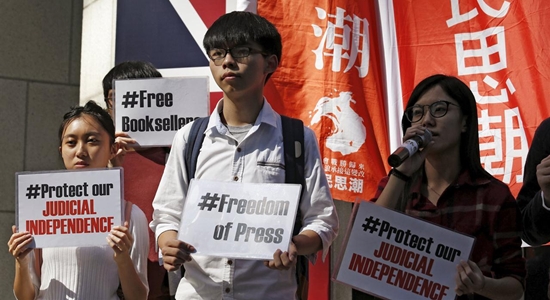 Hong Kong protesters in 2016