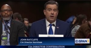 John Ratcliffe testifying during his confirmation hearing