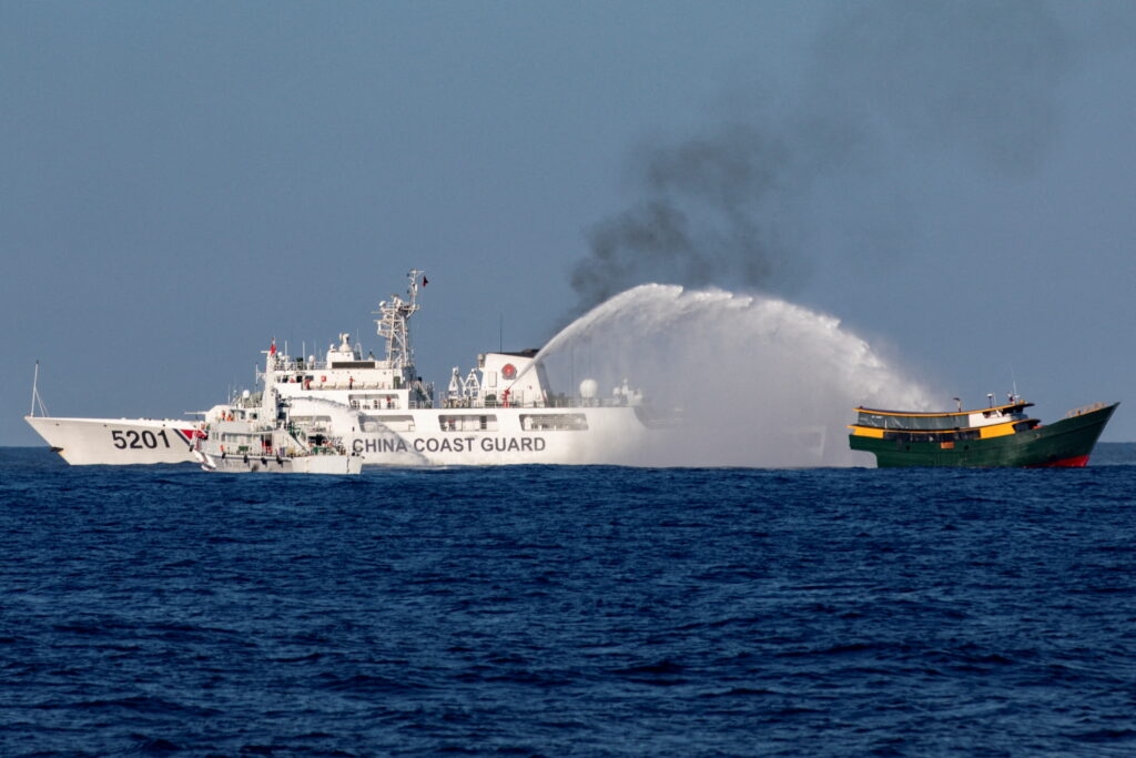 China Coast Guard peacefully attacks a Philippine ship