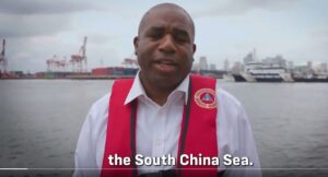 David Lammy talking about the South China Sea