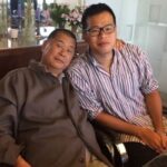 Father Jimmy Lai and son Sebastian Lai