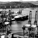 Ships and cargo near Panama Canal