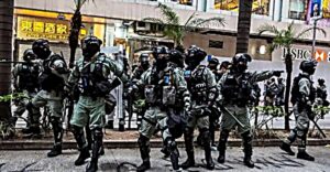 Hong Kong police versus pro-democracy protesters