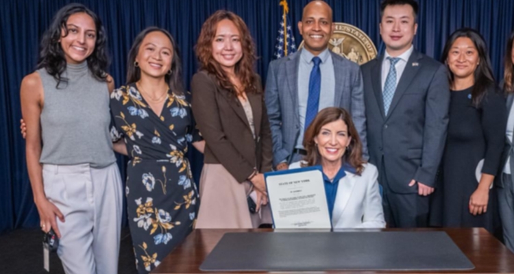 Elaine Fan, third from left