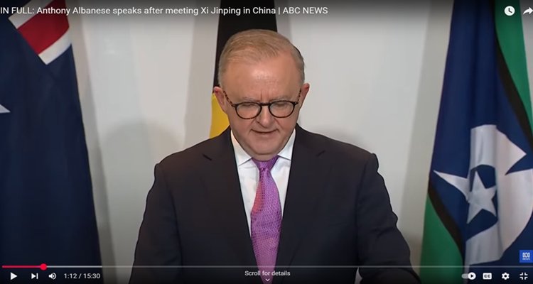 Australian Prime Minister Anthony Albanese talks about his positive and constructive talks with China