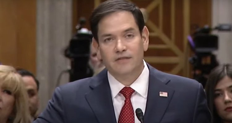 Marco Rubio testifies during his confirmation hearing