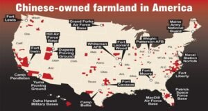 NY Post map of Chinese-owned farmland near U.S. military bases