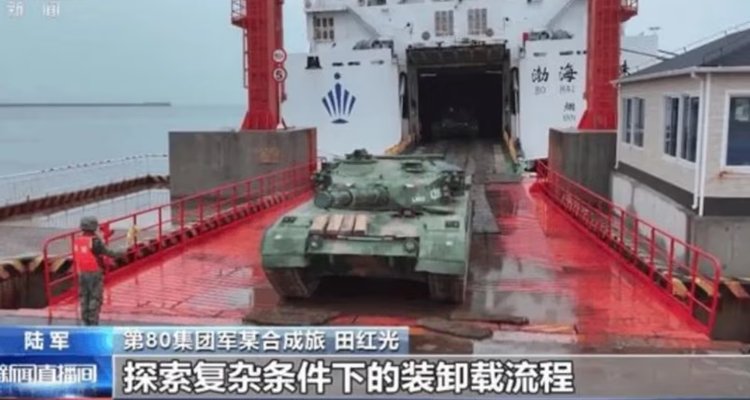A Chinese ferry in military use