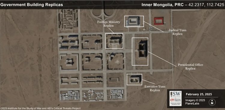 PLA soldiers are training in a fake Taipei