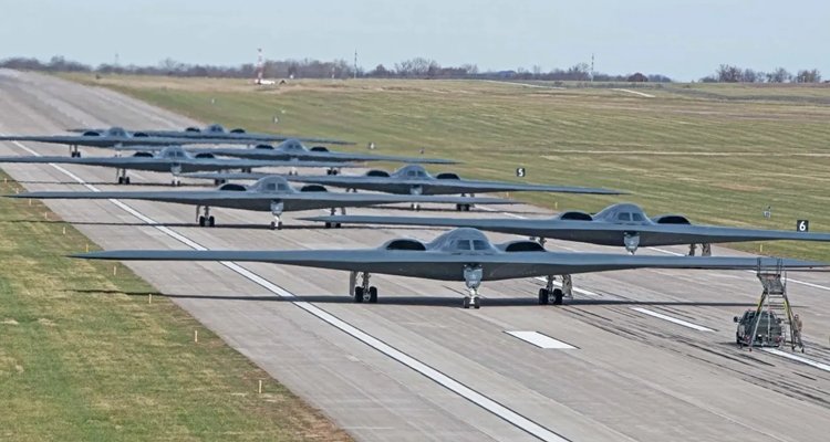 B-2 stealth bombers at Whiteman Air Force Base