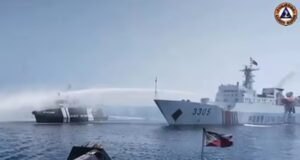 China attacks the Philippines in the South China Sea