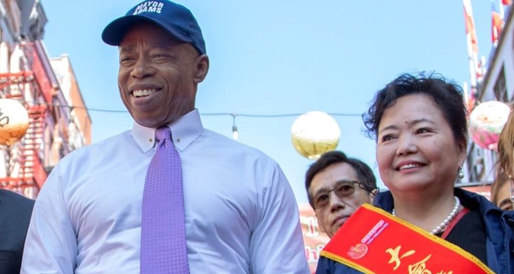 Eric Adams and Wiinnie Greco