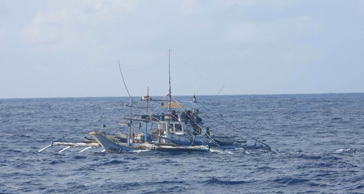 A fishing vessel near the Philippines