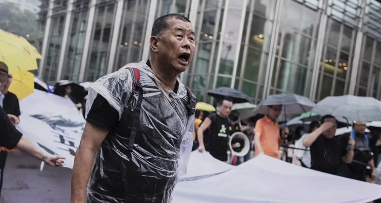 Jimmy Lai during the Hong Kong protests