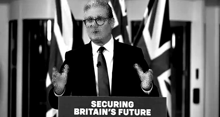 Keir Starmer pretending to secure Britain's future