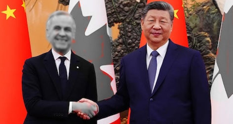 Mark Carney and Xi Jinping as they work on the new world order