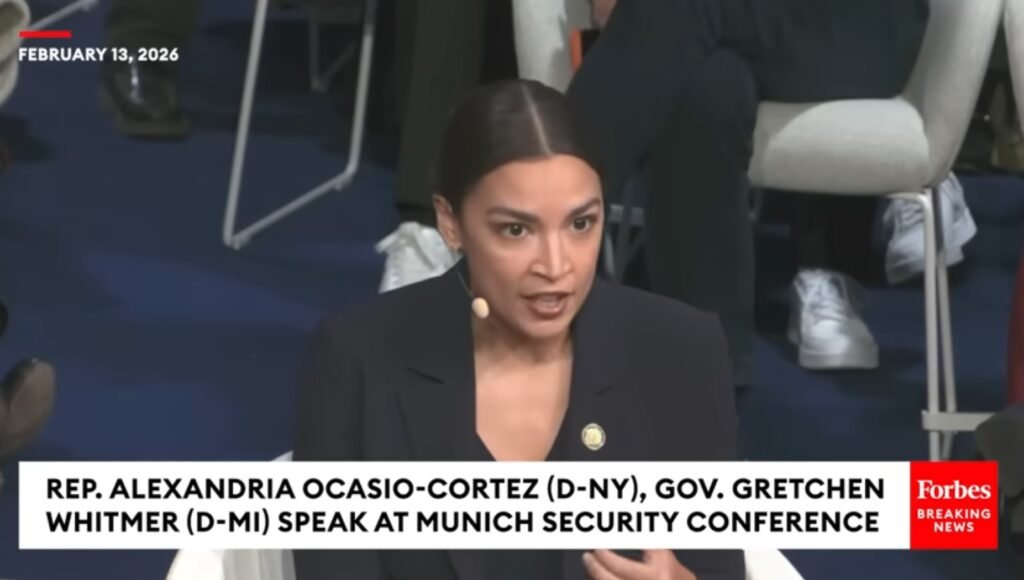 Alexandria Ocasio-Cortez in action at Munich Security Conference