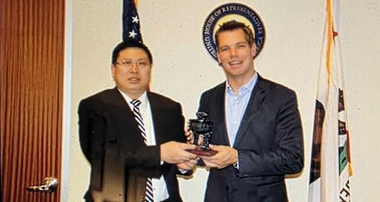 Eric Swalwell and Song Ru'an