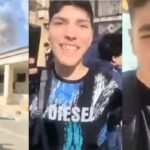 Iranian teens cheering bombing of Iranian government