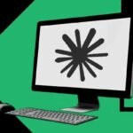 Monitor with Claude symbol