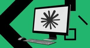 Monitor with Claude symbol