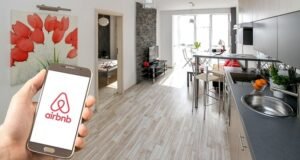 Airbnb app and the home it found