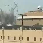 Iranian missile landing in Bahrain
