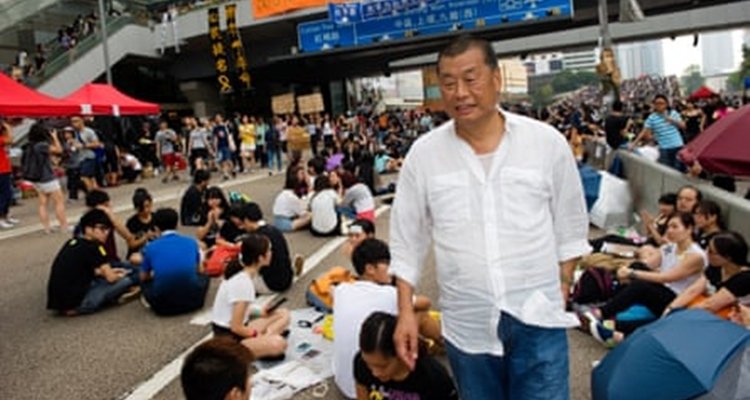 Jimmy Lai when the protests in Hong Kong were still going strong