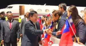 ROC Foreign Minister Lin Chia-lung arrives in Eswatini