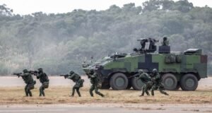 A military drill in Taiwan