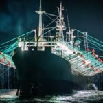 Chinese fishing vessel off the coast of Argentina