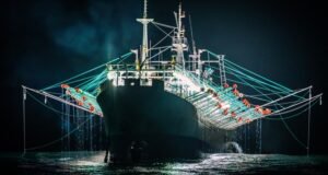 Chinese fishing vessel off the coast of Argentina