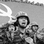 Chinese soldiers vowing to obey