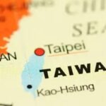 Taiwan off the coast of the People's Republic of China