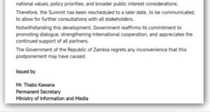 Thabo Kawan letter on so-called postponement of RightsCon in Zambia