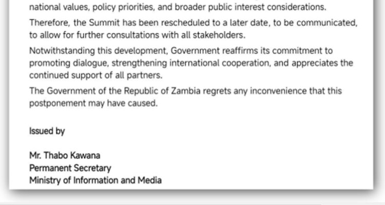 Thabo Kawan letter on so-called postponement of RightsCon in Zambia