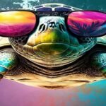 A turtle under cover
