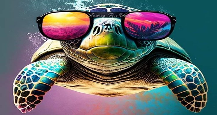 A turtle under cover