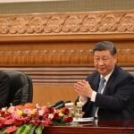 Cai Qi and Xi Jinping