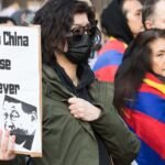 Protest against Red China and Xi Jinping in Great Britain