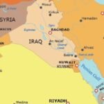 A map of the Middle East