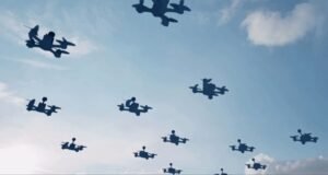 Drones in the sky