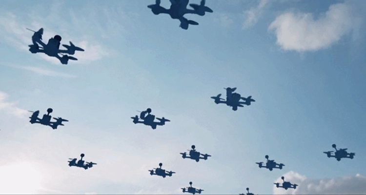 Drones in the sky
