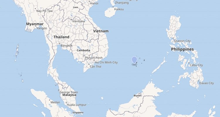Location of Spratly Islands