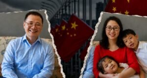 Pastor Wang Lin and Su Ziming with their children