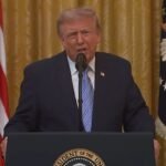 President Trump during primetime remarks on election integirty July 16, 2026
