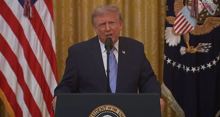 President Trump during primetime remarks on election integirty July 16, 2026