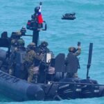 A drone is launched during the 2026 Han Kuang military exercises